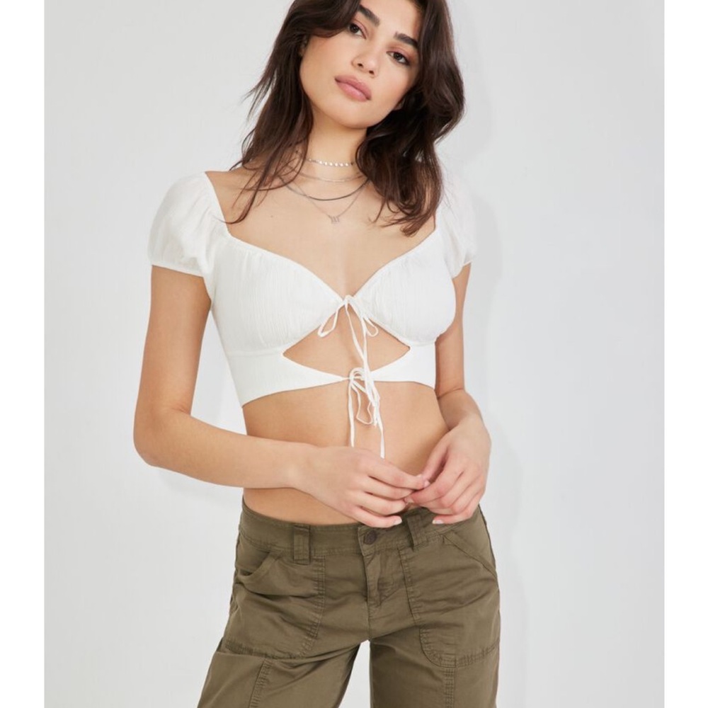 Garage White summer top